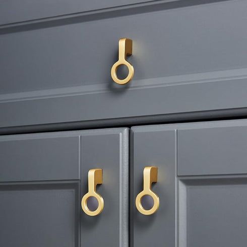 SANCHAKOU 2 Pack Cabinet Furniture Pulls Brass Wardrobe Handle Cabinet Wine Cabinet Bedside Table Shoe Cabinet Handle