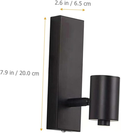Bulb VILLCASE Vintage Iron Wall Sconce Lamp Retro Wall Light Fixture for Living Room and Bedroom No Included Stylish