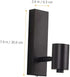 Bulb VILLCASE Vintage Iron Wall Sconce Lamp Retro Wall Light Fixture for Living Room and Bedroom No Included Stylish