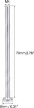 uxcell M4x70mm Machine Screws Pan Phillips Cross Head Screw 304 Stainless Steel Fasteners, 30Pcs