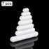 stonylab 7pcs Stir Bar Set, PTFE-Coated Magnetic Stirring Bars, White Stir Mixer Assortment Pack Mixed Sizes (7 Pcs)