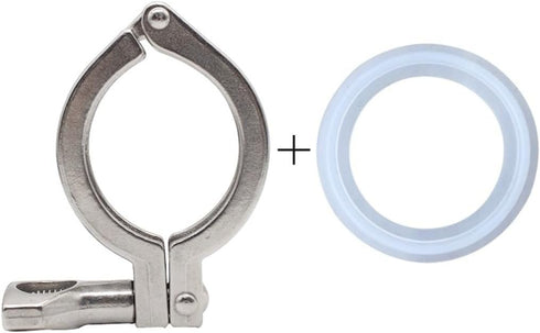 LOKLNEYK 1pc 304 25-268mm(133x145mm) SS Tri Clamp Ferrule for Homebrew/Dairy Applications Heavy Duty Sanitary Pipe