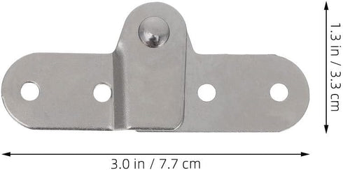 3.03X1.29 Inch TEHAUX Attic Ladder Spreader Hinge Left Iron Folding Table Hinge Replacement Part for Loft Ladder Stairs