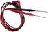Retractable PVC Tip Test Lead Set, Right Angle, Adjustable Length in Red and Black