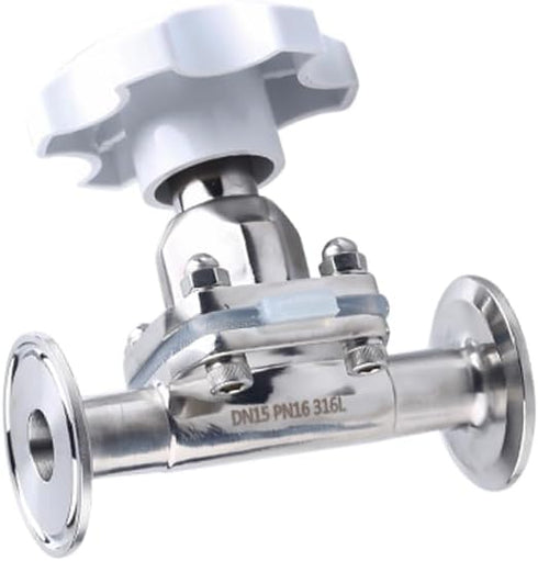 KOKYLEZN DN15 DN20 DN25 DN50 SS316L 1.5" 2" Product(25mm 50.5) Diaphragm Valve Stainless Steel Tri Clamp Valve of Brew