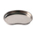 Kidney Shaped Stainless Steel Tray, Safety Rimmed Curved Tray for Dental Lab Instruments Surgical Trays