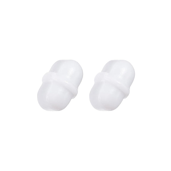YOKIVE 2 Pcs Magnetic Stir Bar, Laboratory Bar with Ring Shape for Stirring Liquids - White, 0.31-Inch
