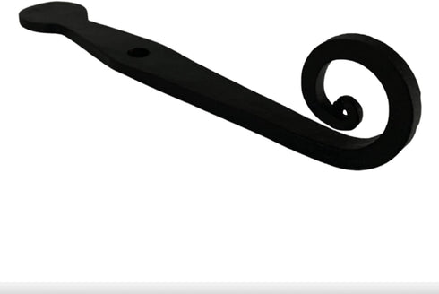 Colonial Style Wrought Iron Shutter Dogs - Pair