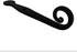 Colonial Style Wrought Iron Shutter Dogs - Pair