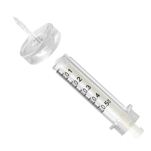 Disposable 10pcs 0.5ml Empty Ampoule - 1pc Adapter Cap Replacement Parts