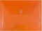 JAM PAPER Plastic Envelopes with Hook & Loop Closure - Letter Booklet - 9 3/4 x 13 - Orange - 3/Pack