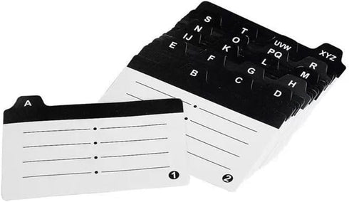 MyLifeUNIT Business Card Holder, Index Card Organizer with Dividers, Capacity: 500 Cards (2.2" x 3.5")
