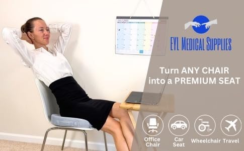 SolaceGel Enhanced Cooling Gel Cushion With Memory Foam Built In Handle Lower Back Pain Relief Improves Posture