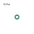 uxcell Fluorine Rubber O-Rings, Pack of 10 FKM Seal Gasket for Machinery Plumbing, 4mm OD 2mm ID 1mm Width, Green