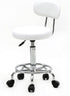 Volowoo Semi-PU Leather Nylon Stool,Multi-Purpose Adjustable Spa Bar Stool on Wheel for Work, Office, Desk, Salon
