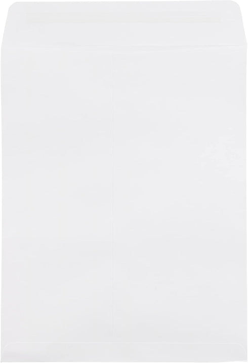 JAM PAPER Open End Commercial Envelopes 8 3/4 x 11 3/4 with Peel and Seal Closure - White - 25/Pack