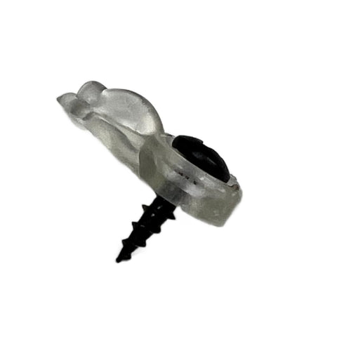 Glass Cabinet Panel Retainer Clips with Screws, 25 Clips (Choose Your Offset and Color) by E.H.C.
