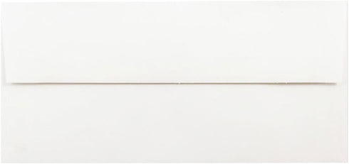 JAM PAPER Foil Lined Invitation Envelopes, 3 7/8 x 8 1/8, White with Red Foil, 50/Pack
