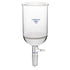 Borosilicate Glass Buchner Filtering Funnel with Fine Frit (G3), 95mm Inner Diameter, 120mm Depth, with 24/40 Standard