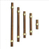 8.66"/220mm 4Pcs Drawer Pulls Brass Walnut Kitchen Wardrobe Cabinet Hardware Pull Handle Adjustable Hole Distance