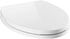Delta Faucet Morgan Elongated Slow-Close White Toilet Seat with Non-Slip Seat Bumpers,