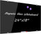 DEVELOP Magnetic Black Glass Dry Erase Board, 24 x 18 Inches, Small Frameless Wall Mounted Writing Whiteboard with 4
