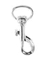 BRUFER Swivel Eye Snap Hook Bolt Snap, Nickel Plated, 2" x 1/4", 12 Pack