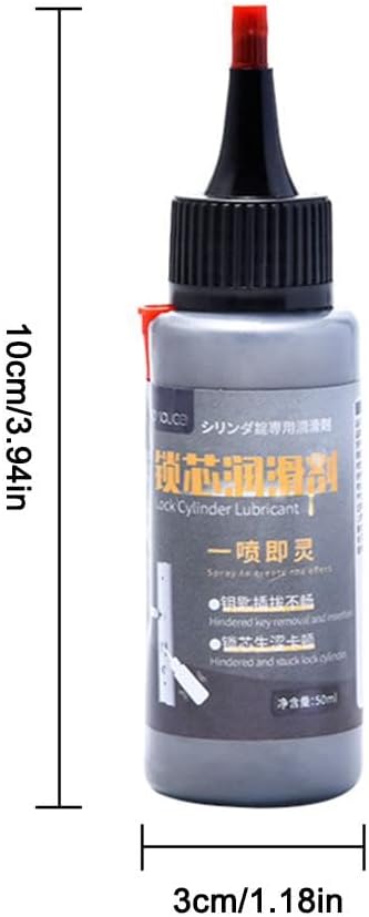 generic Professional Graphite Lock Lubricant with Smart Straw Spray for Sliding Doors, Garage Doors and Stuck Locks