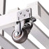 Kolloee 4pcs Furniture Casters Wheels Soft Rubber Swivel Caster Quite Roller Wheels for Trolley Baby Crib Bed Wheels
