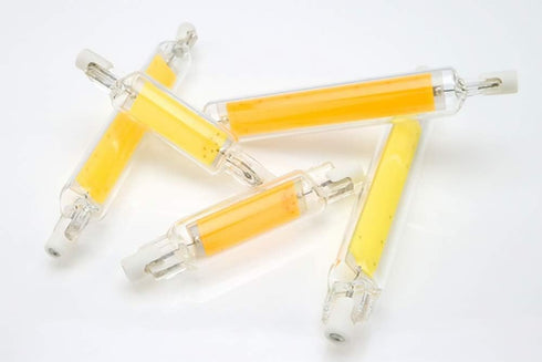 R7s LED Bulb 10W, 118mm Double Ended LED COB, 100W Halogen Equivalent, 120V J Type, Pack of 4