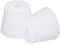MECCANIXITY Silicone Rubber Tapered Plug, 28mm to 37mm with Hole, White for Laboratory Use, 2 Pieces