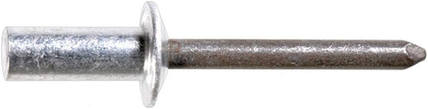 25 Aluminum Closed End Rivets, Steel Mandrel, 1/4 Size