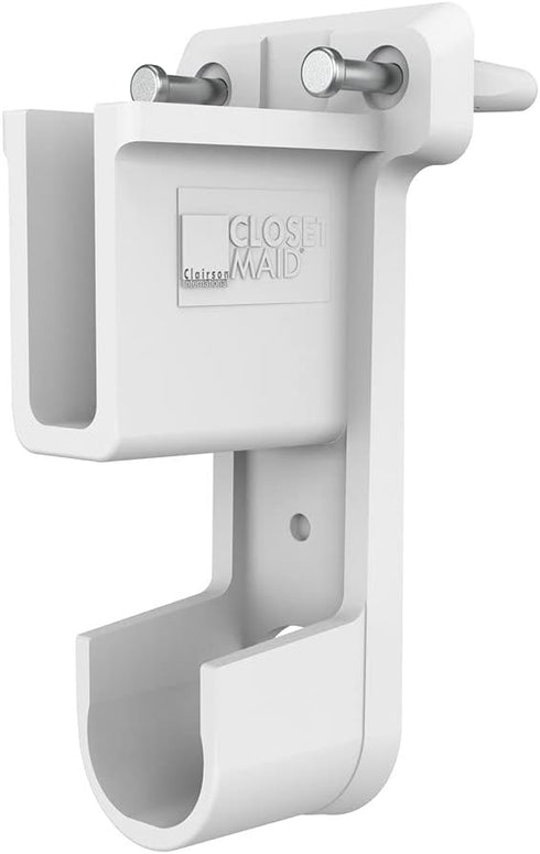ClosetMaid 6609 SuperSlide Shelf and Hanging Bar Wall Bracket - White, Pack of 1
