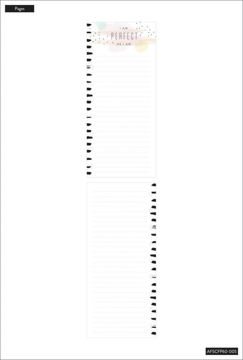 Wellness Warrior Skinny Classic Filler Paper - Daily Mantra