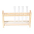 uxcell Wooden Test Tube Holder Rack, 6 Wells for 10ml Centrifuge Tubes