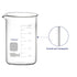 Glass Beaker Set, Borosilicate Glass Graduated Low Form Griffin Beakers in 5 Sizes, 50 ml/100 ml/250 ml/500 ml/1000 ml (1 L), Combo Pack