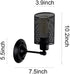 LWOMAN Industrial Wall Lamp Iron Metal Mesh Wall Mounted Lights Postmodern Wall Sconce Fixture for Hallway Porch Aisle