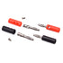 HiLetgo 20pcs 4MM Banana Plug Male Audio Speaker Jack Amplifier Terminal Connectors (10 Red + 10 Black)