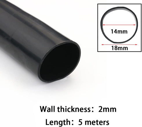 AXYGENYU 1pc 5m 14 18mm) Silicone Tubing - Flexible Gas Hose Water Pipe for Pump Transfer, Home Brewing