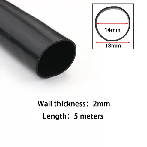 REJNHO 5m 14 18mm) Pure Silicone Hose - Flexible Gas & Water Pipe for Pump Transfer, Home Brewing & Winemaking(Length *