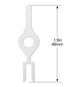 (4PCS)for Hubbell Kellems Wall Switch Key Fork Key Light #1209 Tamper Proof Electrical Switch Key