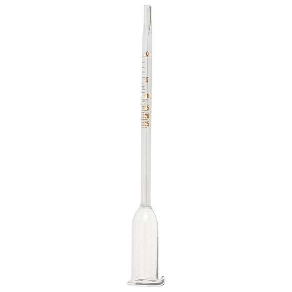 Hemoton Meter Wine Tester Hydrometer 0-25 Vinometer Tester for Home Liquor Wine