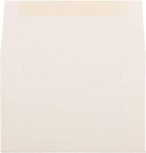 JAM PAPER 4Bar A1 Strathmore Invitation Envelopes - 3 5/8 x 5 1/8 - Natural White Wove - 50/Pack by JAM Paper