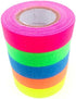 Gaffer Power Spike Tape, USA Made Gaffers Tape, 5 Bright Neon Colors, No Residue, Weather Resistant