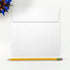 LUXPaper Square Invitation Envelopes | 6 1/4" x 6 1/4" | Peel & Press | White Linen | 80lb Text | 50 Qty