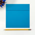 LUXPaper Square Invitation Envelopes, 6" x 6", Pool Blue, 80lb. Text, 50 Qty, Peel & Press