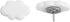 yyangz Cloud Pushpin 30PCS White Decorative Cloud Push Pins for Wall Hanging, Memo DIY Craft Gift Bags, Home Decor
