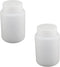 Bettomshin 2Pcs 500ml PE Plastic Bottles, Wide Mouth Lab Reagent Bottle, Liquid/Solid Sample Storage