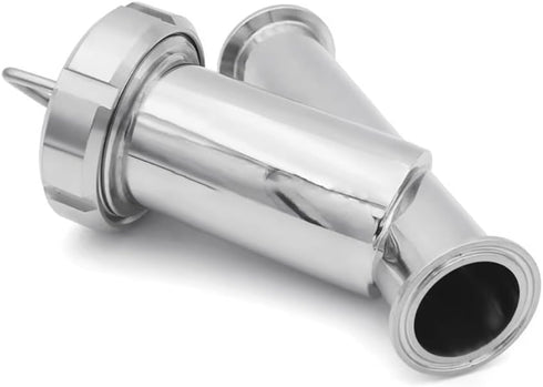 DYKWSWYX 1" 60-300 SS304, 25mm Fit(100 Stainless Steel Y-Strainer Tri Clamp Mesh - Sanitary Filter for Beer, Dairy