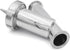 DYKWSWYX 1" 60-300 SS304, 25mm Fit(100 Stainless Steel Y-Strainer Tri Clamp Mesh - Sanitary Filter for Beer, Dairy